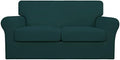 Easy-Going 3 Pieces Stretch Loveseat Couch Cover for 2 Cushion Washable
