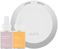 Pura - Smart Home Fragrance Device Starter Set - Pura 4 - Scent Diffuser for Home - Includes Fragrance Aroma Diffuser - Square Box, Lavender Fields and Yuzu Citron Scent Refills