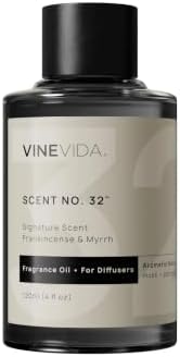 VINEVIDA [4 Fl Oz] Frankincense & Myrrh Fragrance Oil for Cold Air Diffusers, Essential Oils for Diffuser Oil Refill & Air Freshener Room Spray