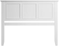 Wood Queen Size Headboard Only with Farmhouse Style, Wall-Mounted , White