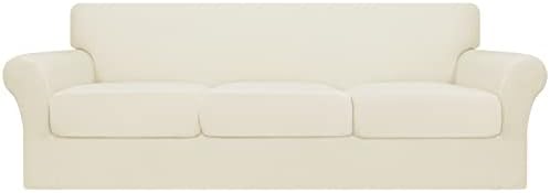 Easy-Going 4 Pieces Oversized Stretch Couch Cover for Dogs Washable