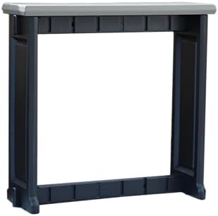 Single Bar Deep Grey Top & Black Base Ideal for Patio Hot Tub Area Backyard Durable WeatherResistant Design Easy Nohardware Assembly Proudly Made in USA