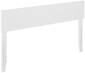 AFI, Orlando Queen Adjustable Modern Solid Wood Panel Headboard, White
