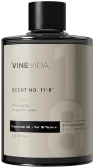 VINEVIDA [16 Fl Oz] Scent NO. 1118 Fragrance Oil for Cold Air Diffusers, Aromatic Notes of Citrus, Green, Floral, Sugar & Vanilla Essential Oils for Diffuser Oil Refill & Air Freshener Room Spray