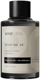 VINEVIDA [4 oz] Cashmere Hotel Fragrance Diffuser Oil - Cold Air Diffuser Refill for Home Scent Collection