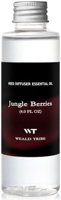 WEALD TRIBE Jungle Berries Scent Reed Diffuser Oil Refill with 6 Sticks
