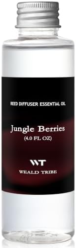 WEALD TRIBE Jungle Berries Scent Reed Diffuser Oil Refill with 6 Sticks