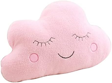 Star Pillow Moon Cloud Fresh Room Decoration Home Cushion Bed Pillow (Clouds 21.5 * 17.7inch/55 * 45cm, Pink)
