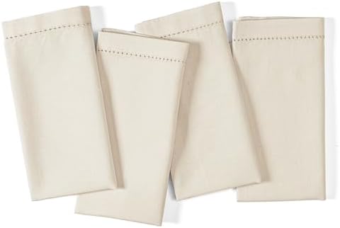 Ramanta Home Decorative Cloth Dinner Napkins Set of 4, 20x20 Inch