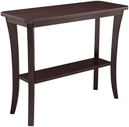 Leick Home Boa Console Table, 38", Chocolate Oak