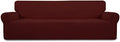 Easy-Going Stretch 4 Seater Oversized Sofa Couch Cover Wine