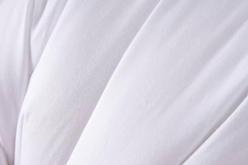 Throw Pillow Inserts, 18x18 Inch Decorative for Sofa, Bed and Chair, Cotton Cover, Set of 2, White