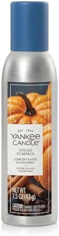 Yankee Candle Concentrated Air Freshener Room Spray Harvest Bounty Variety Pack, Odor Eliminator for Home, Bathroom, 1.5 Oz (Pack of 3)
