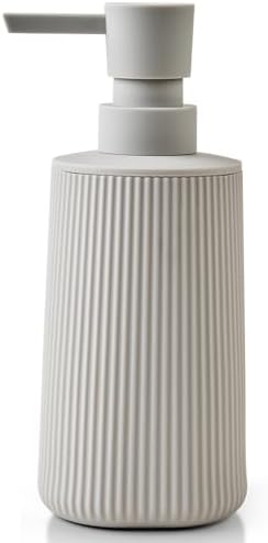 YAUKPH Small Soap Dispenser for Bathroom and Kitchen Matte Beige