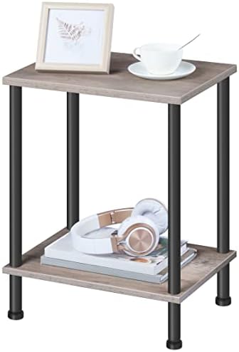 HOOBRO End Tables Set of 2, Small Side Tables, Nightstands for Small Spaces