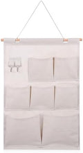 PRETYZOOM Wall Pocket Organizer Over The Door Hanging Magazine Storage Pockets Also Suitable for Remotes Mail Pens Glasses 20.47 X 13.77 Inch