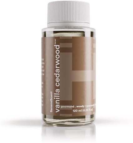 Homedics SereneScent Waterless Diffuser Oil, Vanilla Cedarwood 120ml