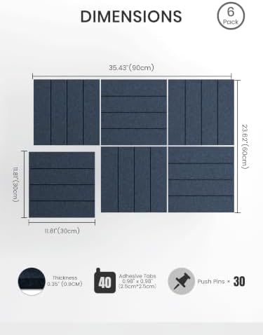 Felt Bulletin Board & Cork Board Alternative 36" x 24"