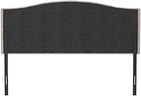 Hillsdale Provence Upholstered Adjustable Full/Queen Headboard, Linen