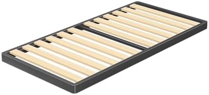 VIPSHOW 2 Inch Twin XL Sag-Proof Wooden Slats Box Spring with Round Corners
