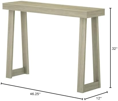 Plank+Beam Classic Console Table, 46 Inch, Seashell