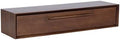 Kate and Laurel McCutcheon Mid-Century Floating Console Table for Entryway; 30 x 9 x 6; Walnut Brown; Decorative Transitional Floating Entryway Table for Use as Living Room Storage Wall Shelf