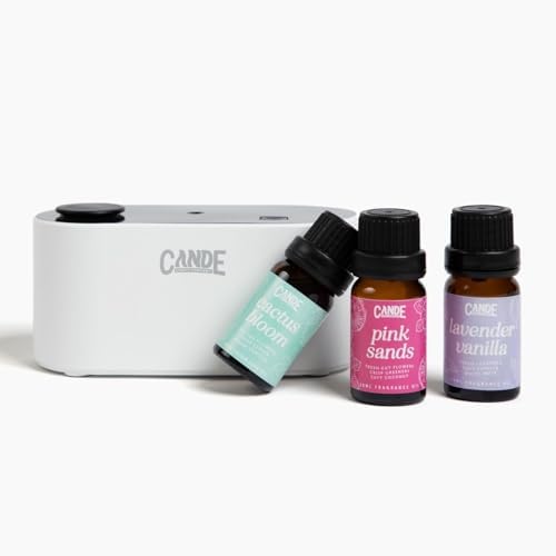 CANDECraftCo Waterless Travel Diffuser Gift Set, Christmas Scents, 3 Oils