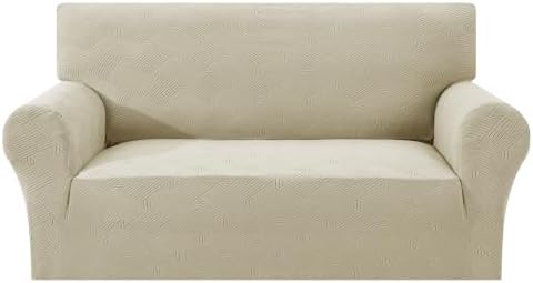 XINEAGE Loveseat Slipcover Pet Friendly, Stretch Couch Cover,Khaki