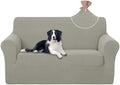 U-NICE HOME Loveseat Cover Stretch Couch Cover Sofa Slipcover, Taupe