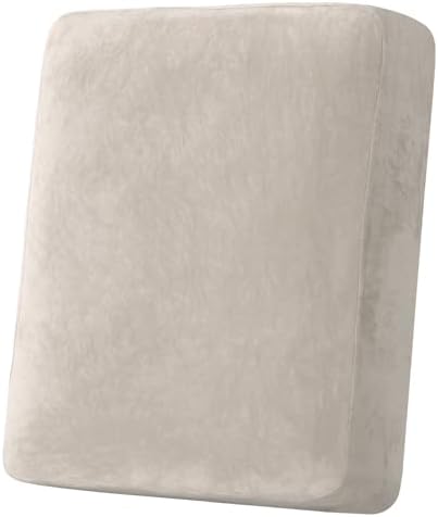 H.VERSAILTEX Velvet Stretch Couch Cushion Cover Plush Cushion Slipcover for Chair Cushion Furniture Protector Seat Cushion Sofa Cover (1 Piece Armchair Cushion Covers, French Oak)