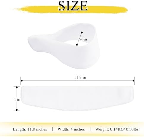 NICETOWN Strong Magnetic Curtain Tiebacks - Natural Decorative Curtain Ties Wide Straps Holdbacks for Modern Curtains (White,11.8 X 4 Inches, Set of 4,Suitable for 29”- 52" Wide)