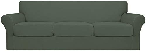 Easy-Going 4 Pieces Oversized Stretch Couch Cover for Dogs Washable