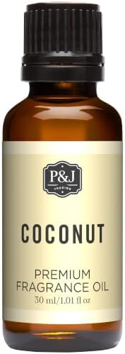 P&J Trading - Coconut Scented Oil 30ml - Fragrance Oil for Candle Making, Soap Making, Diffuser Oil