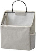 Fantasyon Wall Hanging Storage Bag, Waterproof Over The Door Closet Organizer Hanging Pocket Organizer for Bedroom, Bathroom, Linen Cotton (Gray)
