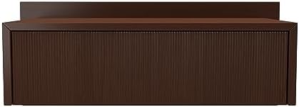 VANT 39 in Floating Wall Mounted Nightstand with Drawer, Oak Walnut Brown