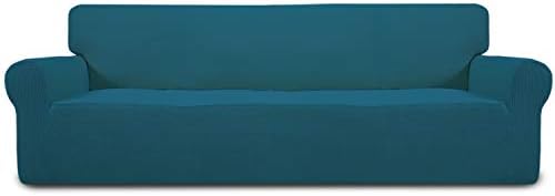 Easy-Going Stretch 4 Seater Oversized Sofa Couch Cover Peacock Blue
