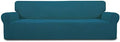Easy-Going Stretch 4 Seater Oversized Sofa Couch Cover Peacock Blue