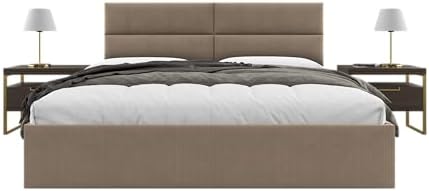 Vänt Wall Mounted Headboard Panels, King/Twin, Ribbed Taupe