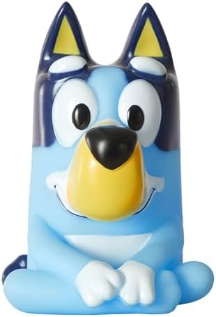 Idea Nuova Bluey Squishy Night Light,6" Soft Silicone LED Mood Lamp for Kids’ Bedrooms, Nursery Décor, Bluey Collectors, Birthday & Holiday Gifts