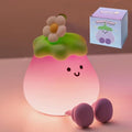Eggplant Night Light for Adults Kids,Cute Silicone Dimmable Sleeping Decoration Nursery Nightlight,Rechargeable Bedside Touch Table Lamp for Kawaii Room Decor