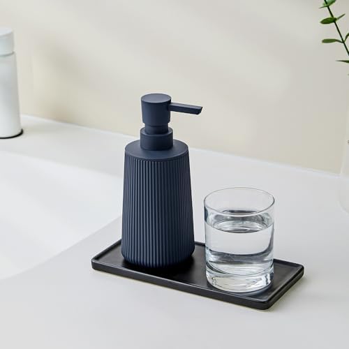 Small Soap Dispenser for Bathroom and Kitchen Matte Blue