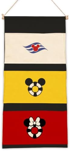 3-Pocket Hanging Wall Organizer, Nautical Lifebuoy Design for Boys' Bedroom