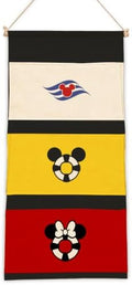 3-Pocket Hanging Wall Organizer, Nautical Lifebuoy Design for Boys' Bedroom