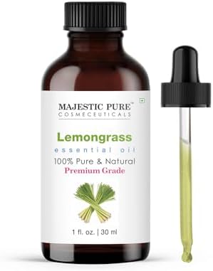 Majestic Pure Lemongrass Essential Oil for Diffuser - 1 Fl Oz