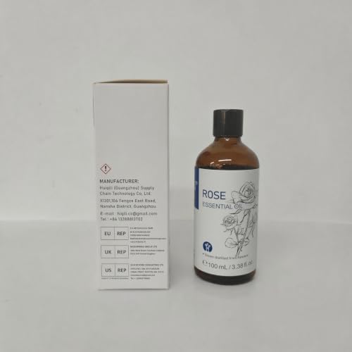 HIQILI Rose Essential Oil for Skin, Diffuser & Candle Making