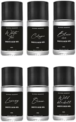 Featwell Car Air Freshener Essential Oil, 6 Bottles Essential Oils for Diffuser, Aromatherapy, Home Car Scented Oils 6x10ml