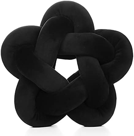 Black Knot Pillow Plush Star Shaped Decorative Throw Pillow