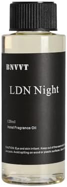 Hotel Diffuser Oil LDN Night - The Iconic 5-Star Hotel Coastal Blend - Lemon Bergamot Sea Breeze - 120 mL Premium Fragrance Oil for Ultrasonic and Waterless Diffusers and Crafting