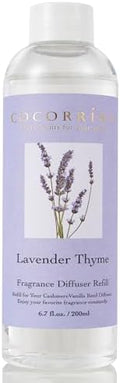 COCORRÍNA Reed Diffuser Refill- Lavender Thyme 6.7 oz. Reed Diffuser Oil Refill Home Fragrance for Bedroom, Bathroom Home Decor