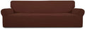Easy-Going Stretch 4 Seater Oversized Sofa Couch Cover Coffee